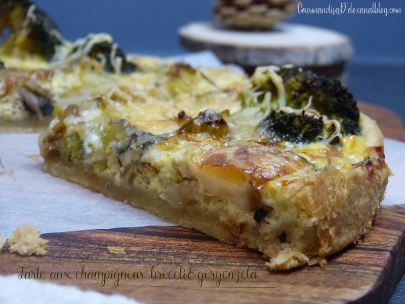 Tarte champi brocoli et gorgonzola (1)