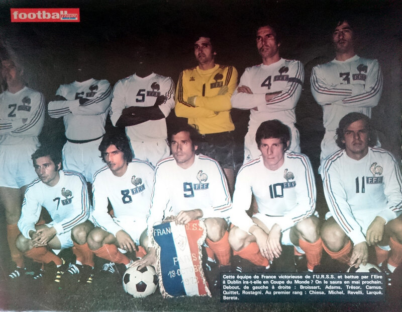 1972 10 13a France Union Soviétique Football Magazine