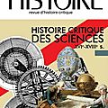 Ch - histoire critique des sciences xvi-xviii