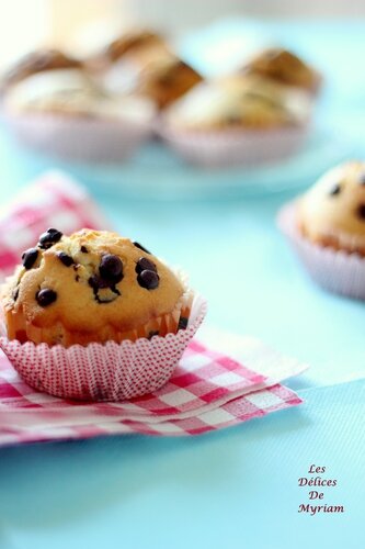 Muffins aux pépites de chocolat - Recettes de cuisine Ôdélices