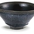 A 'Jian' 'hare's fur' teabowl, Southern Song dynasty