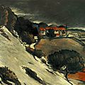 Cézanne, neige fondue à l'estaque 1870