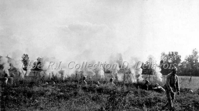 Barrage avec grenades incendiaires (juin 1917)